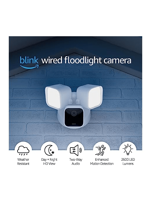 Blink Wired Floodlight Camera Smart security camera woot