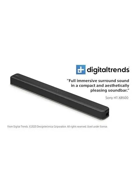 Sony HTX8500 2.1ch Dolby Atmos/DTS:X Soundbar with Built-in subwoofer, Black