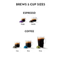 Nespresso Vertuo POP+ Deluxe Coffee and Espresso Machine by Breville, Titan - ANM Liquidation