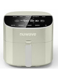 Nuwave Brio Plus 8 Qt Air Fryer, PFAS Free, New & Improved, Digital Touch Screen, Cool White Display, 50°F~400°F in Precise 5°, 5 Cook Functions, 100 Presets & 50 Memory, 3 Wattages 700, 1500, 1800 ANM Liquidation