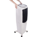 Honeywell 2.6 Gallon Indoor Portable Evaporative Air Cooler for Garage, Basement, Attic, 115V, for up to 120 Sq. Ft. with Remote, Quiet, Low Energy, Compact, White ANM Liquidation