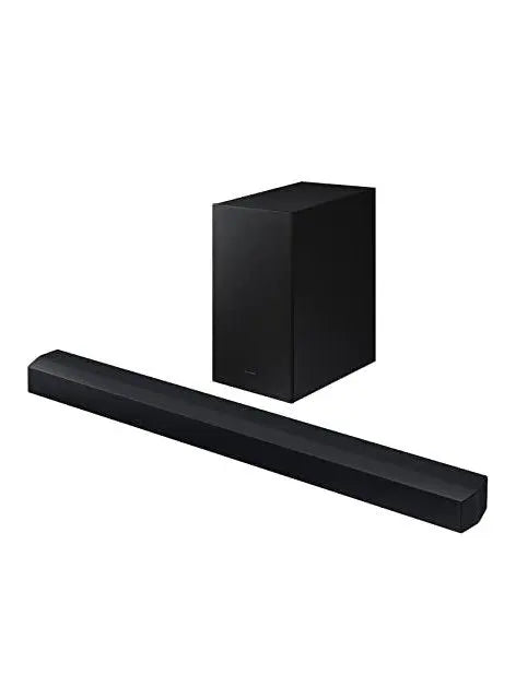 SAMSUNG HW-C450 2.1ch Soundbar w/DTS Virtual X, Subwoofer Included, Bass Boost, Adaptive Sound Lite, Game Mode, Bluetooth, Wireless Surround Sound Compatible Newest Model ,Black