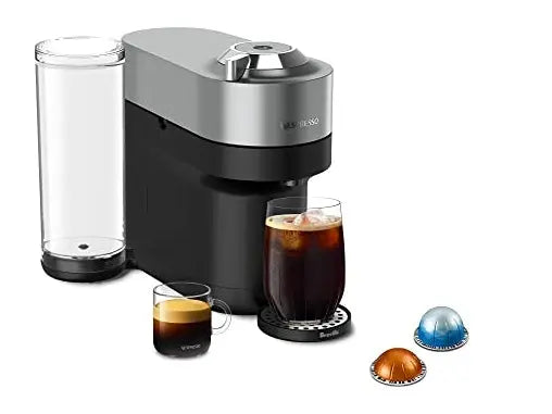 Nespresso Vertuo POP+ Deluxe Coffee and Espresso Machine by Breville, Titan - ANM Liquidation