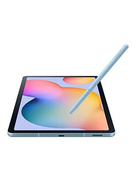 SAMSUNG Galaxy Tab S6 Lite 10.4" 128GB Android Tablet, LCD Screen, S Pen Included, Slim Metal Design, AKG Dual Speakers, 8MP Rear Camera, Long Lasting Battery, US Version, 2022, Angora Blue