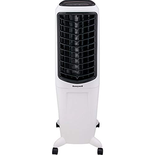 Honeywell 2.6 Gallon Indoor Portable Evaporative Air Cooler for Garage, Basement, Attic, 115V, for up to 120 Sq. Ft. with Remote, Quiet, Low Energy, Compact, White ANM Liquidation