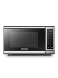 BLACK+DECKER Digital Microwave Oven with Turntable Push-Button Door, Child Safety Lock, Stainless Steel, 0.9 Cu Ft