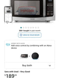 TOSHIBA ML-EM34P SS Smart Countertop Microwave, Sensor Reheat, Works With Alexa & Remote Control, Kitchen Essentials, Mute Function&ECO Mode, 1100W, 1.3 Cu Ft, With 12.4