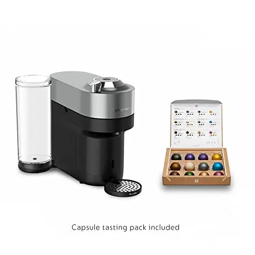 Nespresso Vertuo POP+ Deluxe Coffee and Espresso Machine by Breville, Titan - ANM Liquidation