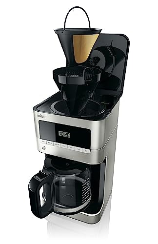 Braun KF7070 BrewSense Drip Glass Coffeemaker, 12 Cup, Stainless Steel - ANM Liquidation