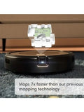 iRobot Roomba j7+ 7550 Self-Emptying Robot Vacuum – Avoids Common Obstacles Like Socks, Shoes, and Pet Waste, Empties Itself for 60 Days, Smart Mapping, Works with Alexa