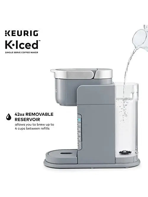 Keurig K-Iced Single Serve Coffee Maker - Brews Hot and Cold - Gray