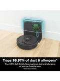 Shark AV2501S AI Ultra Robot Vacuum, with Matrix Clean, Home Mapping, 30-Day Capacity HEPA Bagless Self Empty Base, Perfect for Pet Hair, Wifi, Dark Grey