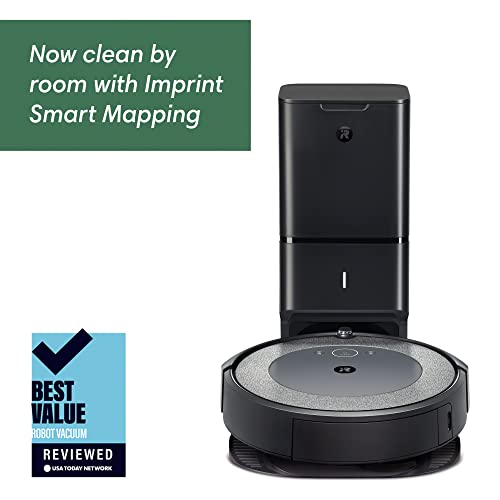 iRobot Roomba i3+ EVO (3550) Self-Emptying Robot Vacuum – Now Clean by Room with Smart Mapping, Empties Itself for Up to 60 Days, Works with Alexa, Ideal for Pet Hair, Carpets, Roomba i3+ ANM Liquidation