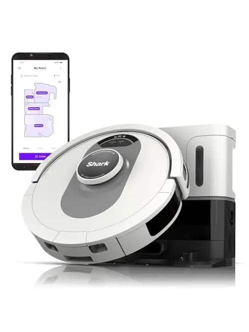 Shark RV1001AE IQ Robot Self-Empty XL, Robot Vacuum with IQ Navigation, Home Mapping, Self-Cleaning Brushroll, Wi-Fi Connected, Works with Alexa, Black - ANM Liquidation