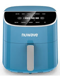 Nuwave Brio Plus 8 Qt Air Fryer, PFAS Free, New & Improved, Digital Touch Screen, Cool White Display, 50°F~400°F in Precise 5°, 5 Cook Functions, 100 Presets & 50 Memory, 3 Wattages 700, 1500, 1800 ANM Liquidation