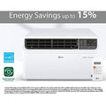 LG 18,000 BTU DUAL Inverter Smart Window Air Conditioner, 230V, Cools 1,000 Sq. Ft. for Bedroom, Living Room, Apartment, Ultra Quiet Operation, ENERGY STAR®, with LG ThinQ, Amazon Alexa & Hey Google ANM Liquidation