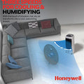 Honeywell 2.6 Gallon Indoor Portable Evaporative Air Cooler for Garage, Basement, Attic, 115V, for up to 120 Sq. Ft. with Remote, Quiet, Low Energy, Compact, White ANM Liquidation