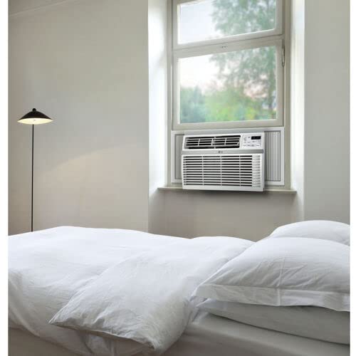 LG LW1824RD, White 18,000 Window Air Conditioner, 230/208V, 1,000 Sq.Ft. (25' x 40' Room Size), Quiet Operation, Electronic Control with Remote, 3 Cooling & Fan Speeds, Auto Restart, 18000 BTU ANM Liquidation