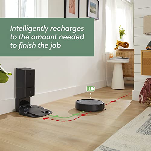 iRobot Roomba i3+ EVO (3550) Self-Emptying Robot Vacuum – Now Clean by Room with Smart Mapping, Empties Itself for Up to 60 Days, Works with Alexa, Ideal for Pet Hair, Carpets, Roomba i3+ ANM Liquidation