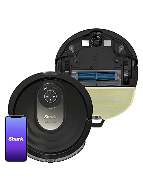 Shark AI Robot Vacuum & Mop, with Home Mapping, Perfect for Pets, Wifi, Works with Alexa, Black/Gold (AV2001WD) - ANM Liquidation