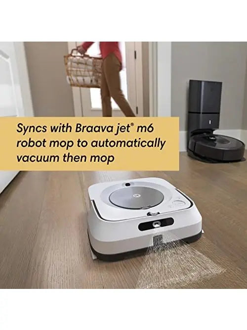 iRobot Roomba i7+ 7550 Robot Vacuum with Automatic Dirt Disposal - Empties Itself for up to 60 Days, Wi-Fi Connected, Smart Mapping, Works with Alexa, Ideal for Pet Hair, Carpets, Hard Floors