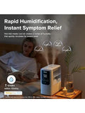 LEVOIT Humidifiers for Bedroom Home, Smart Warm and Cool Mist Air Humidifier for Large Room, Auto Customized Humidity, Fast Symptom Relief, Easy Top Fill, Essential Oil, Quiet, OasisMist4.5L, White