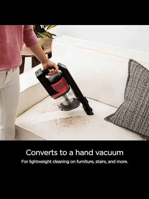 Shark IZ662H Cordless Vertex Pro Lightweight Cordless Stick Vacuum with DuoClean PowerFins, Red