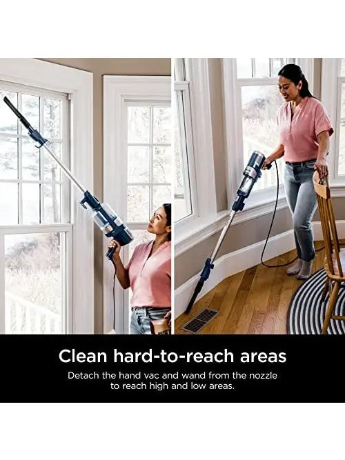 Shark HZ3002 Stratos Ultralight Corded Stick Vacuum with DuoClean PowerFins HairPro, Self-Cleaning Brushroll, & Odor Neutralizer Technology, Navy