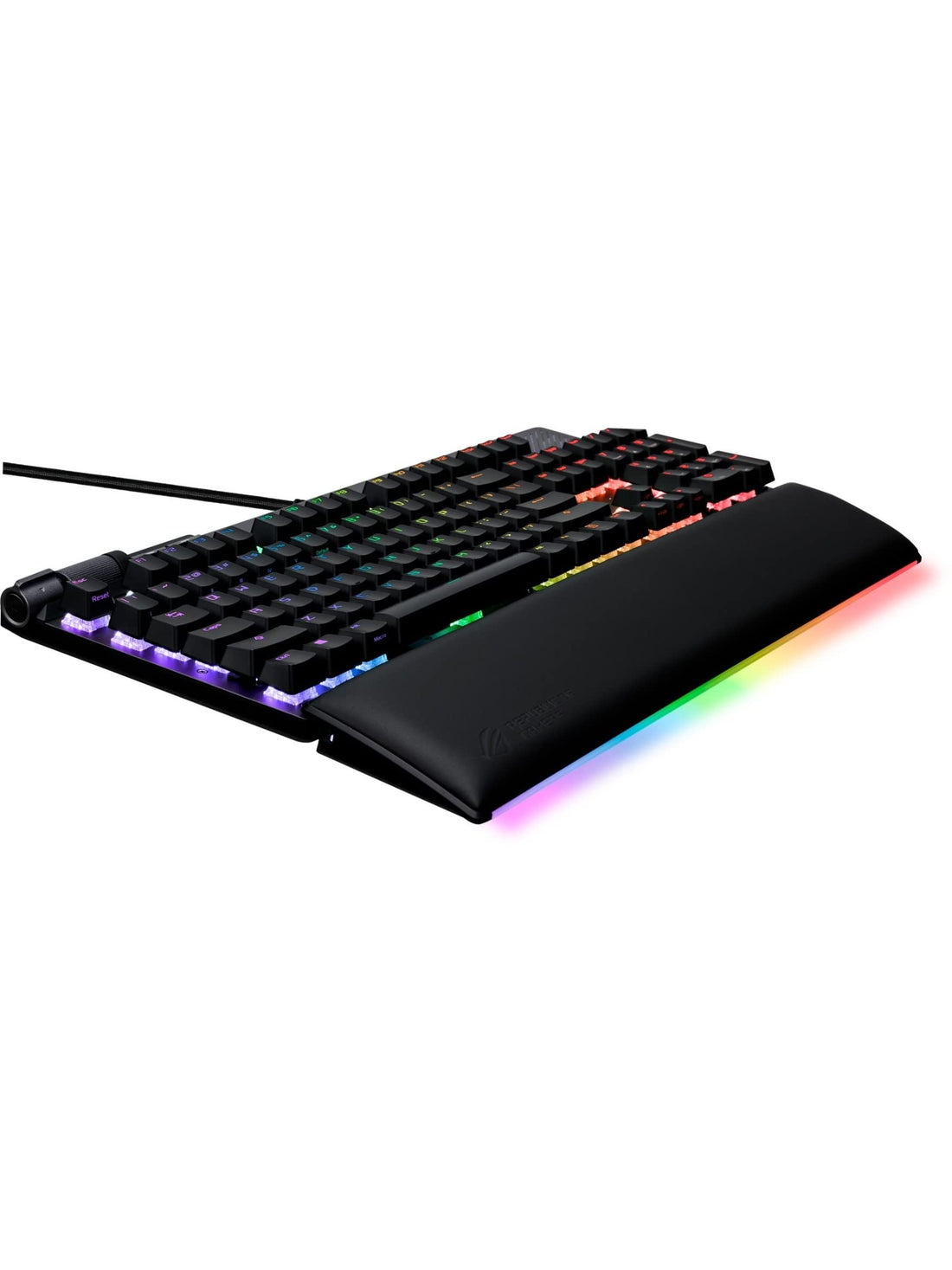 ASUS ROG Strix Flare II Animate 100% RGB Gaming Keyboard - Hot-swappable, ROG NX Red Linear Switches, Customizable LED Display, PBT Keycaps, Acoustic Dampening Foam, Media Controls, Wrist Rest ANM Liquidation