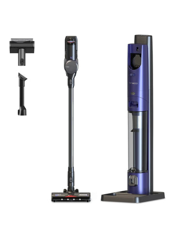 Tineco Pure ONE Station FurFree Cordless Vacuum Cleaner with 3L Auto Dust Base, Smart Stick Vacuum Cleaner Powerful Suction & Lightweight, ZeroTangl Brush for Hard Floor, Carpet & Pet Hair, Blue - ANM Liquidation