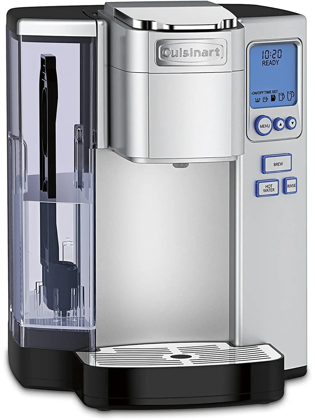 Cuisinart Coffee Maker, Single Serve 72-Ounce Reservoir Coffee Machine, Programmable Brewing & Hot Water Dispenser, Stainless Steel, SS-10P1,Silver - ANM Liquidation