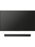 Sony S100F 2.0ch Soundbar with Bass Reflex Speaker, Integrated Tweeter and Bluetooth, HTS100F , easy setup, compact, home office use with clear sound black