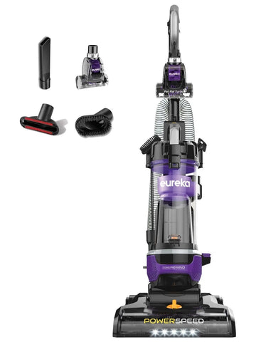 Eureka Powerful Lightweight Upright Vacuum Carpet and Floor, PowerSpeed NEU202 with Automatic Cord Rewind, Purple - ANM Liquidation