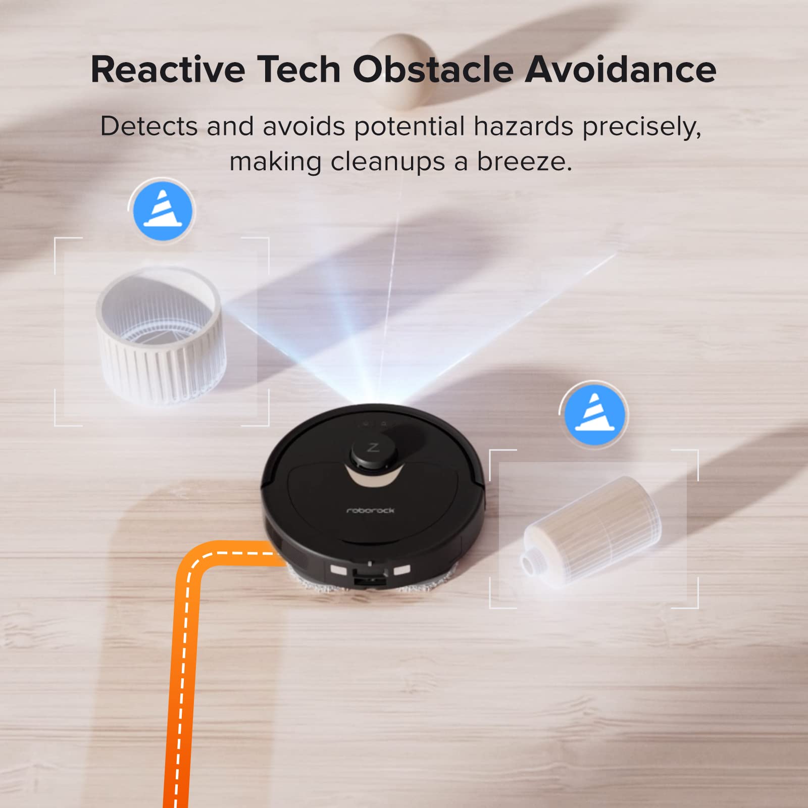 roborock Q Revo Robot Vacuum and Mop, Auto-Drying, Auto Mop Washing, Dual Spinning Mops, Auto Mop Lifting, Self-Refilling, Self-Emptying, Reactive Tech Obstacle Avoidance, 5500Pa Suction, Black - ANM Liquidation