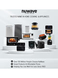 Nuwave Brio Plus 8 Qt Air Fryer, PFAS Free, New & Improved, Digital Touch Screen, Cool White Display, 50°F~400°F in Precise 5°, 5 Cook Functions, 100 Presets & 50 Memory, 3 Wattages 700, 1500, 1800 ANM Liquidation