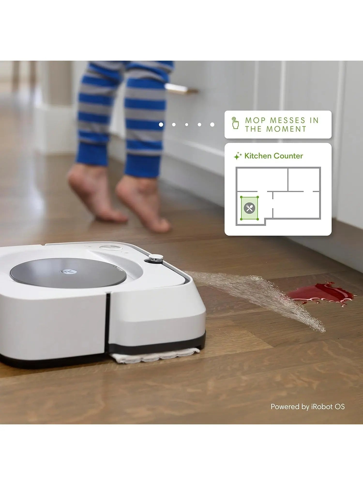 iRobot Braava Jet M6 6110 Ultimate Robot Mop- Wi-Fi Connected, Precision Jet Spray, Smart Mapping, Works with Alexa, Ideal for Multiple Rooms, Recharges and Resumes, White, Braava M6