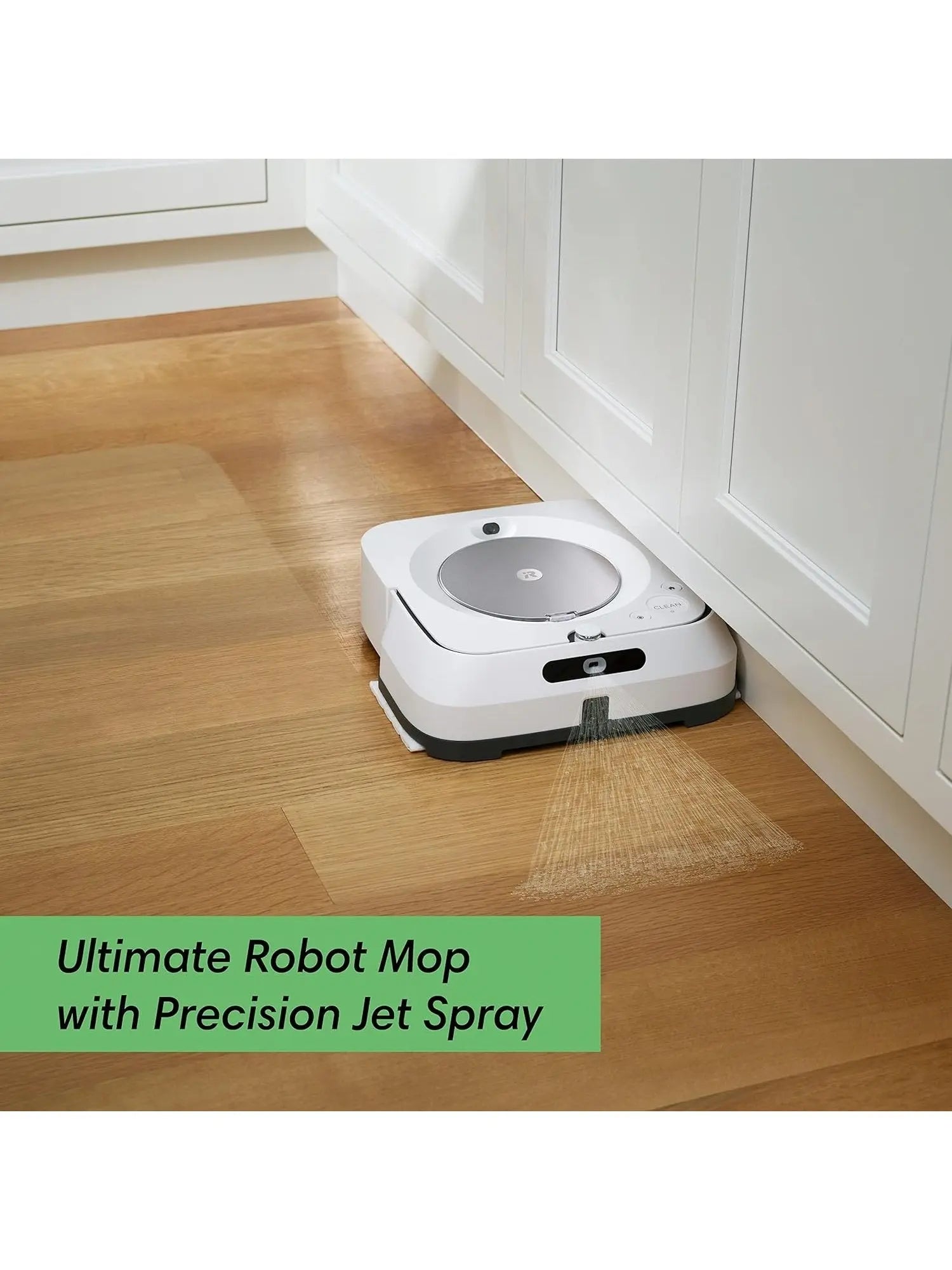 iRobot Braava Jet M6 6110 Ultimate Robot Mop- Wi-Fi Connected, Precision Jet Spray, Smart Mapping, Works with Alexa, Ideal for Multiple Rooms, Recharges and Resumes, White, Braava M6