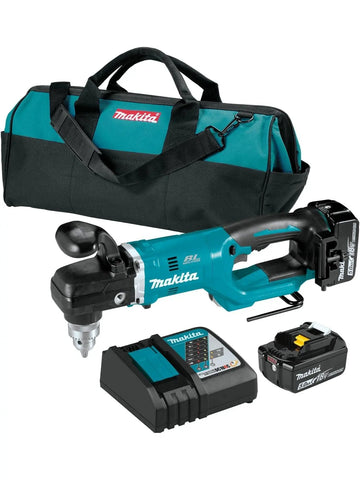 Makita XAD05T 18V LXT® Lithium-Ion Brushless Cordless 1/2" Right Angle Drill Kit (5.0Ah) - ANM Liquidation