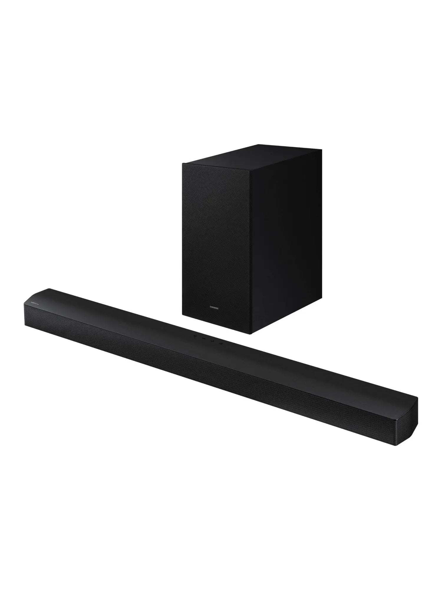 SAMSUNG HW-C450 2.1ch Soundbar w/DTS Virtual X, Subwoofer Included, Bass Boost, Adaptive Sound Lite, Game Mode, Bluetooth, Wireless Surround Sound Compatible Newest Model ,Black