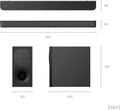 Sony HT-S400 2.1ch Soundbar with Powerful Wireless subwoofer, S-Force PRO Front Surround Sound, and Dolby Digital, Black - ANM Liquidation