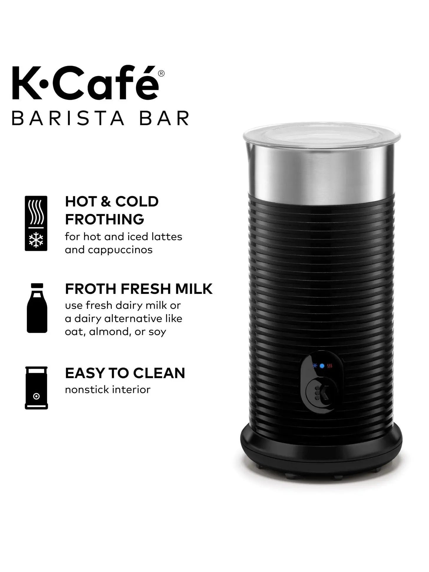 Keurig K-Café Barista Bar Single Serve Coffee Maker and Frother, Black