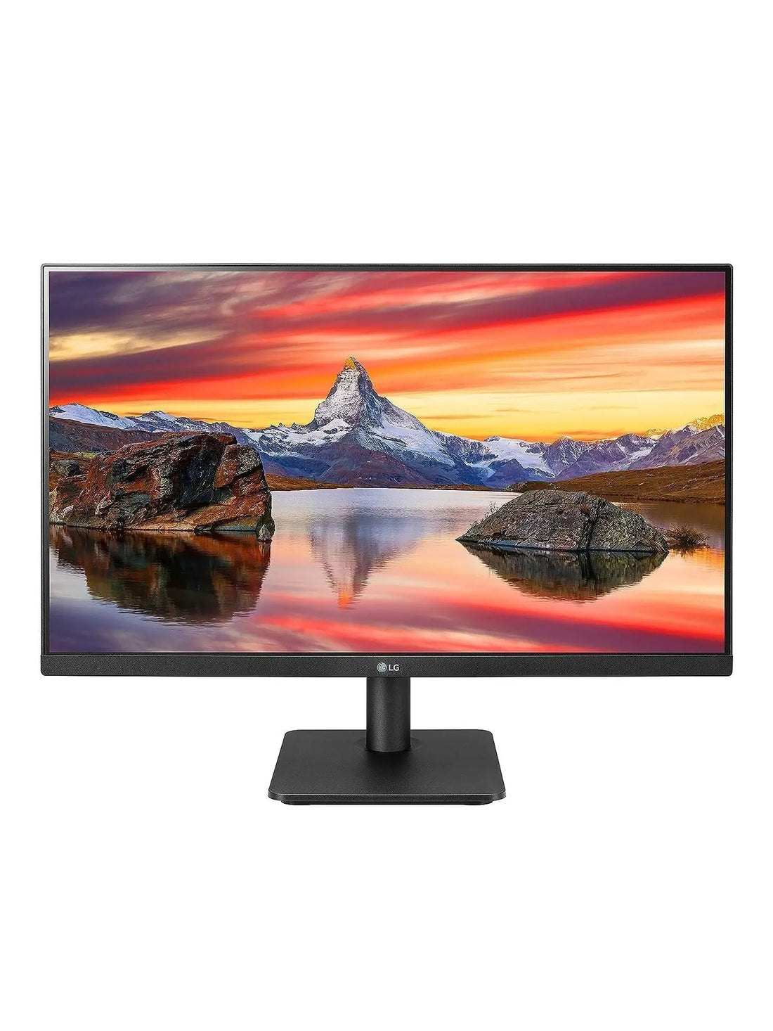 LG FHD 1920 x 1080 24 Inch Computer Monitor, IPS, AMD FreeSync, 3-Side Borderless Design, 75Hz, 5ms, Reader Mode, Smart Energy Saving, OnScreen Control, HDMI, D-Sub, 24MP400-B, Black