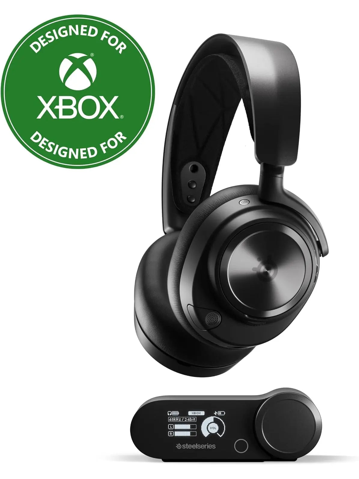 SteelSeries Arctis Nova Pro Wireless Xbox Multi-System Gaming Headset - Premium Hi-Fi Drivers - Active Noise Cancellation Infinity Power System - Stealth Mic - Xbox, PC, PS5, PS4, Switch, Mobile - ANM Liquidation