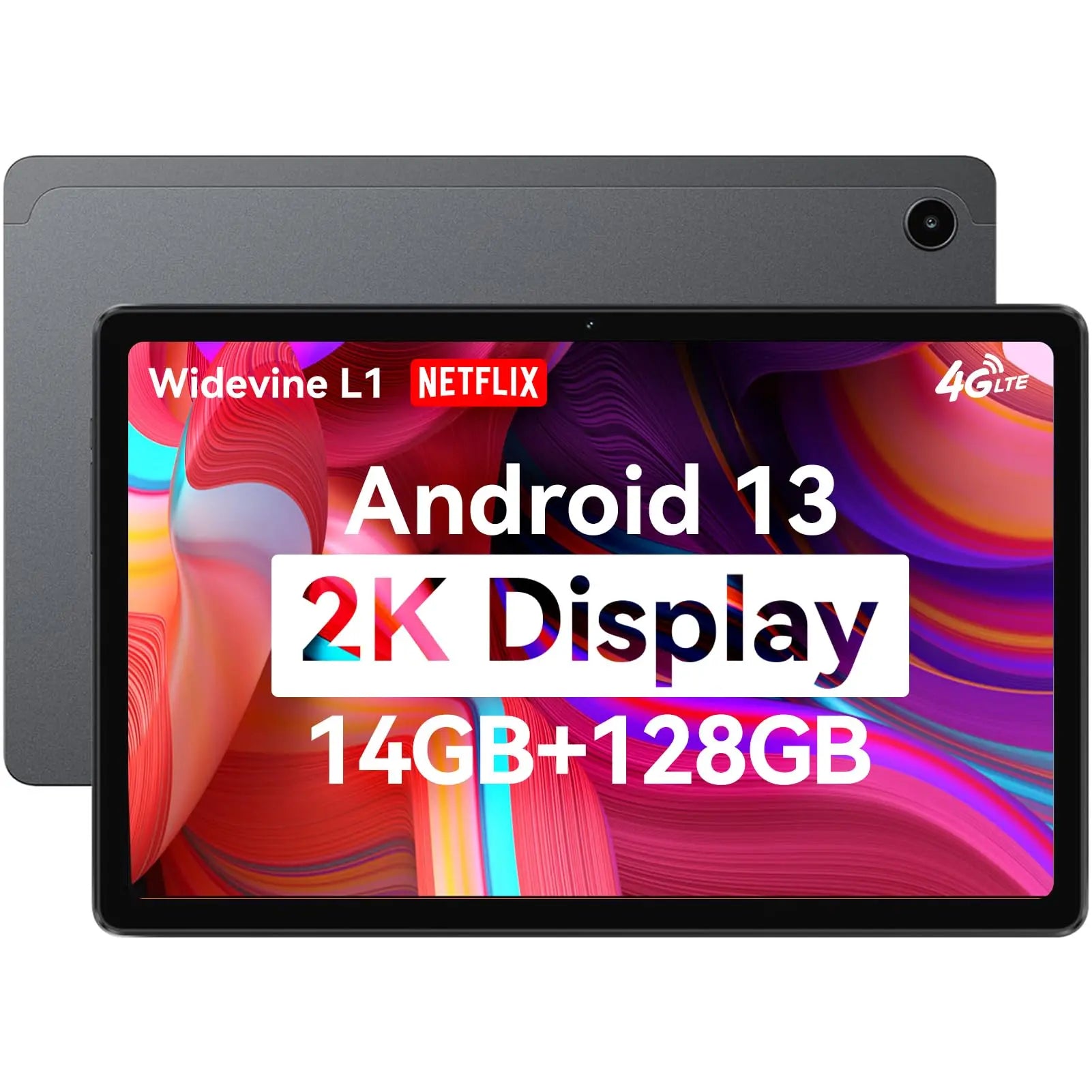 ALLDOCUBE 10.4 Inch Tablet，2000 * 1200 in-Cell IPS Screen Android13 Tablet,12GB RAM (4+8 Virtual)+64GB ROM 2TB TF Expandable,Widevine L1, Unisoc T618 8 Core CPU, 6000mAh Battery,5G/2.4G WiFi - ANM Liquidation