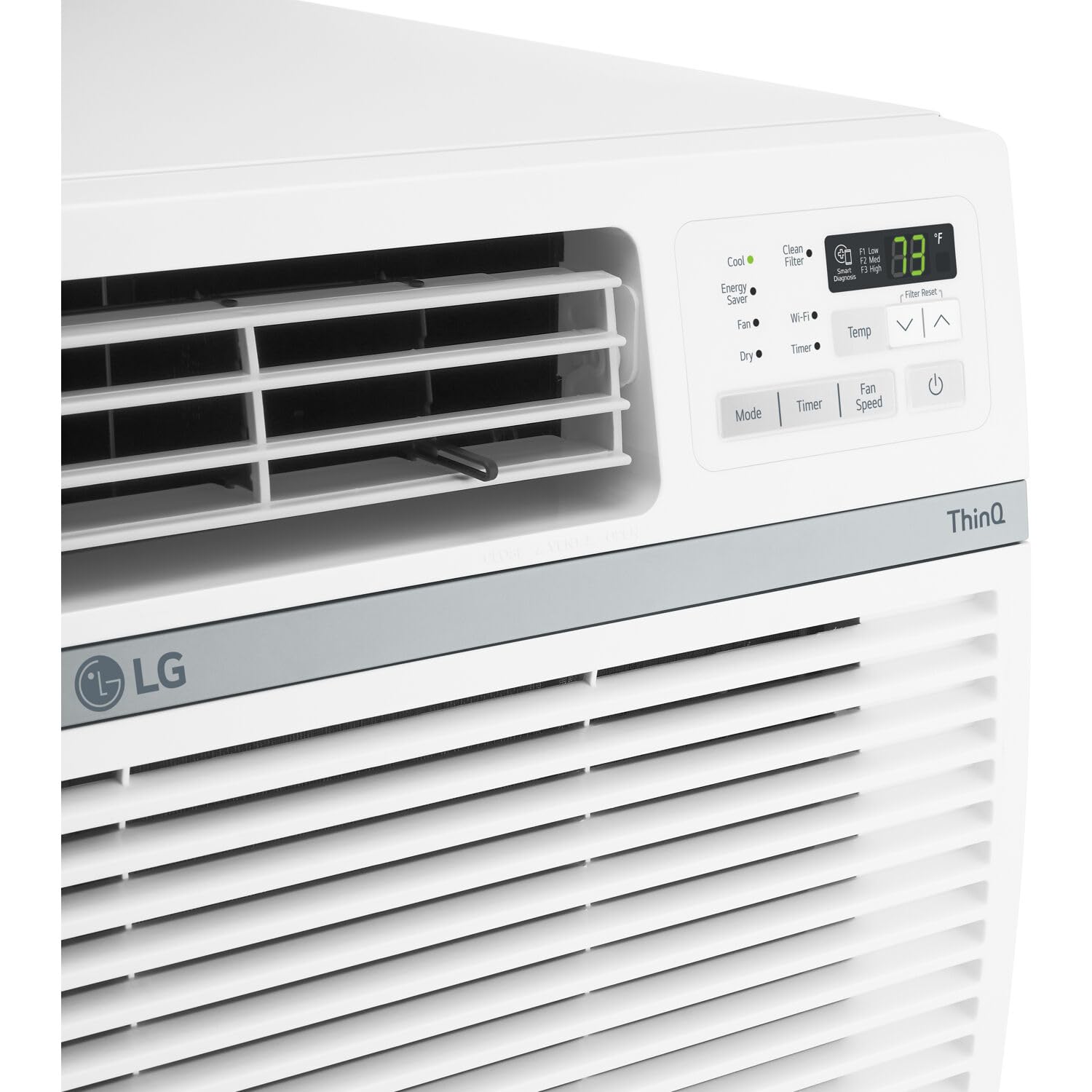 LG LW1824RD, White 18,000 Window Air Conditioner, 230/208V, 1,000 Sq.Ft. (25' x 40' Room Size), Quiet Operation, Electronic Control with Remote, 3 Cooling & Fan Speeds, Auto Restart, 18000 BTU ANM Liquidation