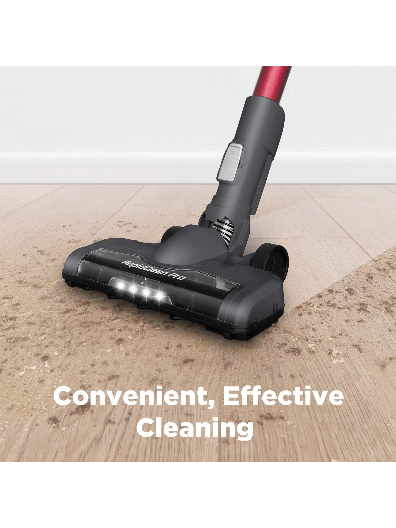 Eureka Rechargeable Handheld Portable with Powerful Motor Efficient Suction Cordless Stick Vacuum Cleaner Convenient for Hard Floors, NEC186, Rose Red, 82 Ounces ANM Liquidation