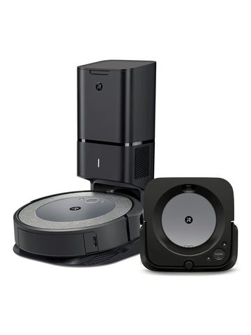 iRobot Roomba i3+ EVO (3550) Robot Vacuum and Braava Jet m6 (6113) Robot Mop Bundle - Wi-Fi Connected, Smart Mapping, Works with Alexa, Precision Jet Spray, Corners & Edges, Ideal for Multiple Rooms - ANM Liquidation