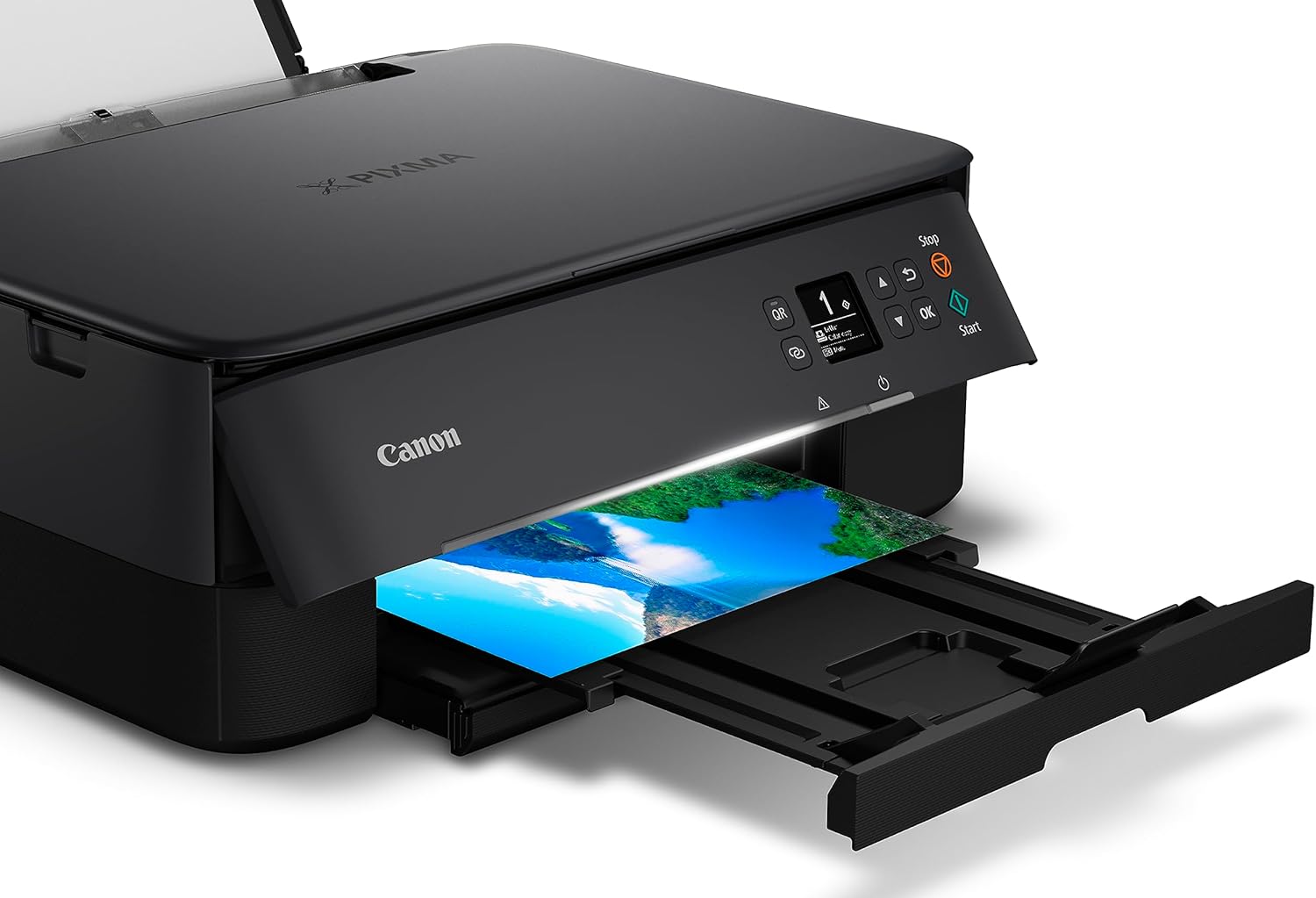 Canon PIXMA TR8620a - All-in-One Printer Home Office|Copier|Scanner|Fax|Auto Document Feeder | Photo, Document | Airprint (R), Android, Black, Works with Alexa ANM Liquidation