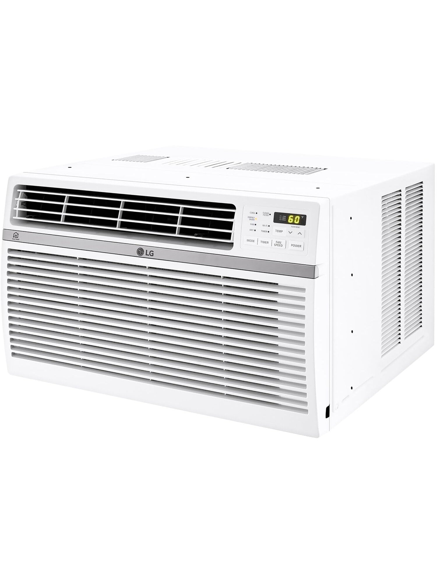 LG LW1824RD, White 18,000 Window Air Conditioner, 230/208V, 1,000 Sq.Ft. (25' x 40' Room Size), Quiet Operation, Electronic Control with Remote, 3 Cooling & Fan Speeds, Auto Restart, 18000 BTU ANM Liquidation