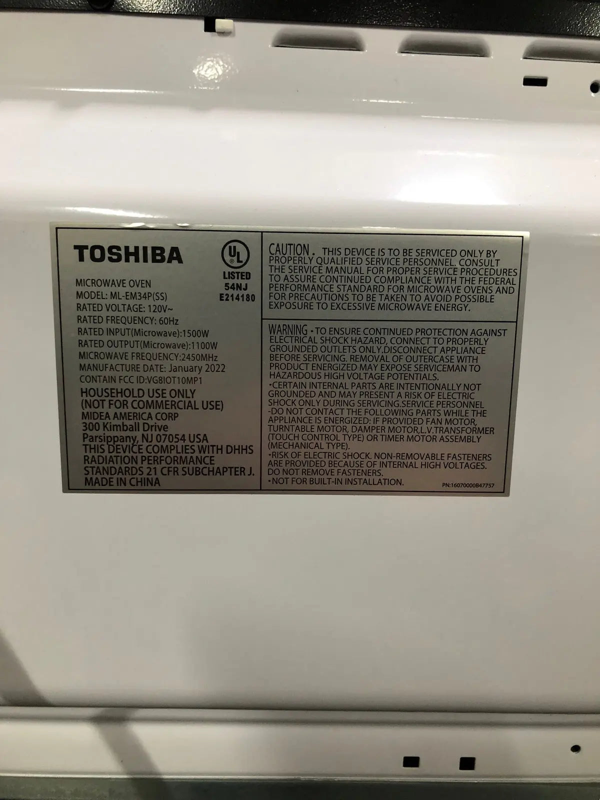 TOSHIBA ML-EM34P SS Smart Countertop Microwave, Sensor Reheat, Works With Alexa & Remote Control, Kitchen Essentials, Mute Function&ECO Mode, 1100W, 1.3 Cu Ft, With 12.4" Turntable, Stainless Steel